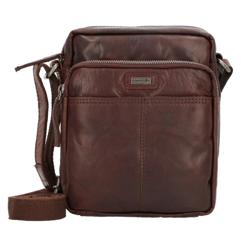 Spikes & Sparrow Spikes & Sparrow Schoudertas donkerbruin -
