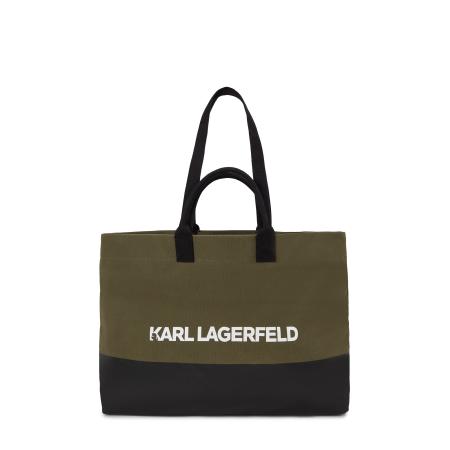 Karl Lagerfeld Karl Lagerfeld Shopper olijfgroen / zwart / wit