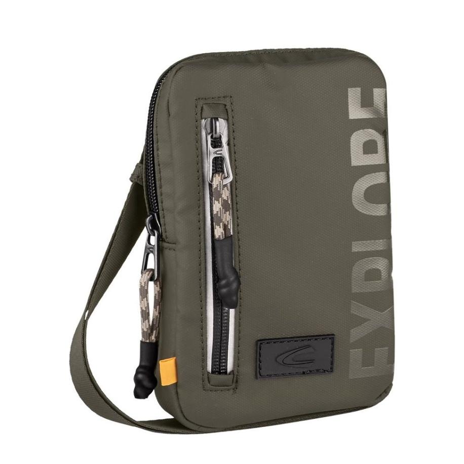 Camel Active CAMEL ACTIVE Schoudertas Explore kaki / zwart -