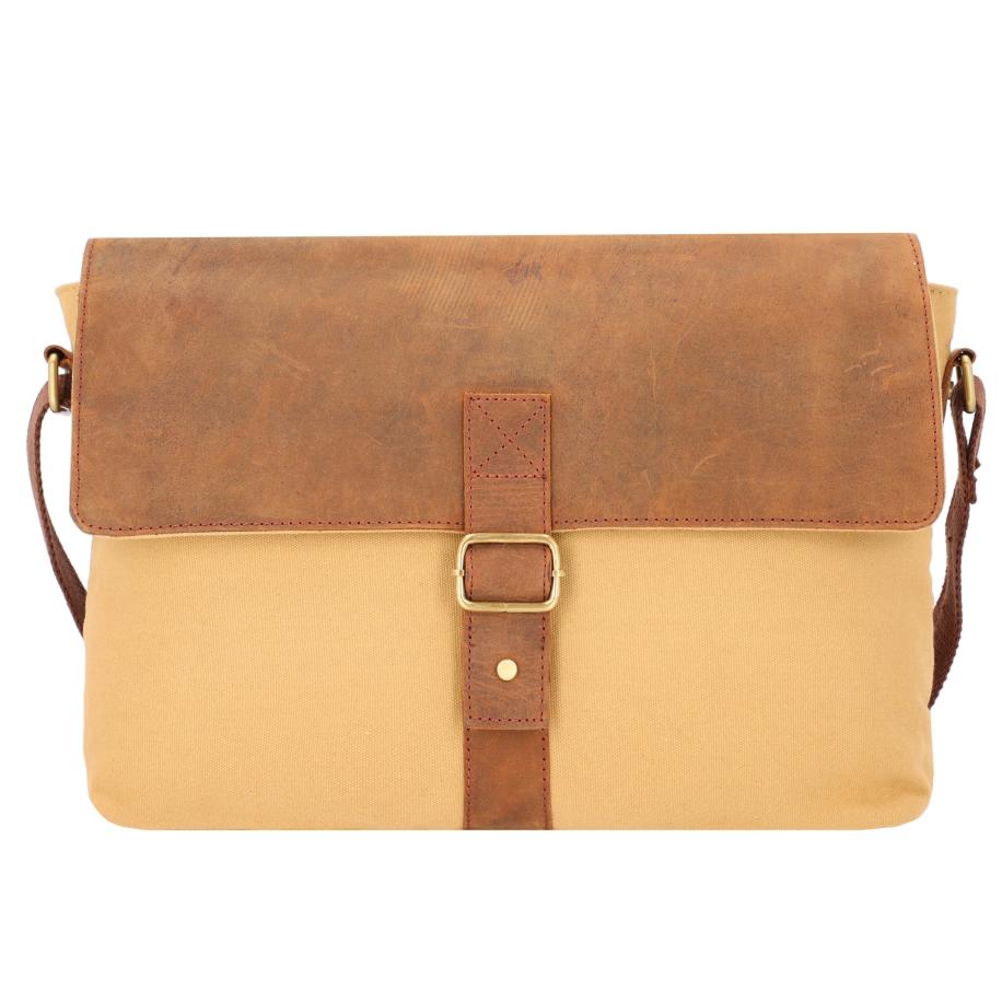 Dermata Dermata Schoudertas sand / bruin -