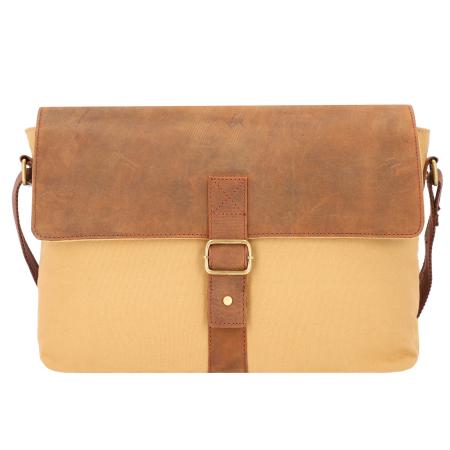 Dermata Dermata Schoudertas sand / bruin