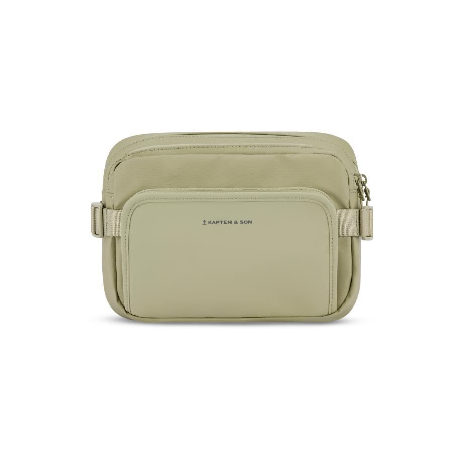 Kapten & Son Kapten & Son Heuptas Lisbon antraciet / pastelgroen -