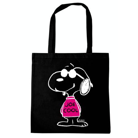 LOGOSHIRT Shopper Peanuts - Snoopy zwart