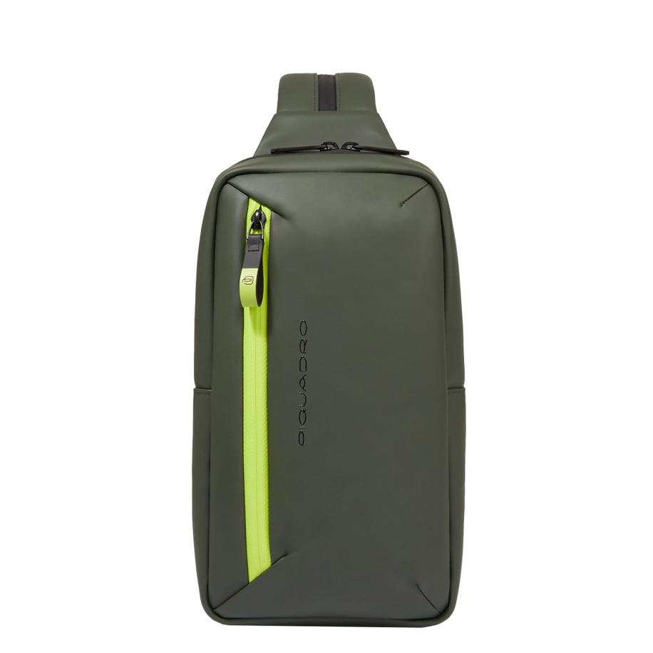 Piquadro C2OW Mono Slingbag green Groen