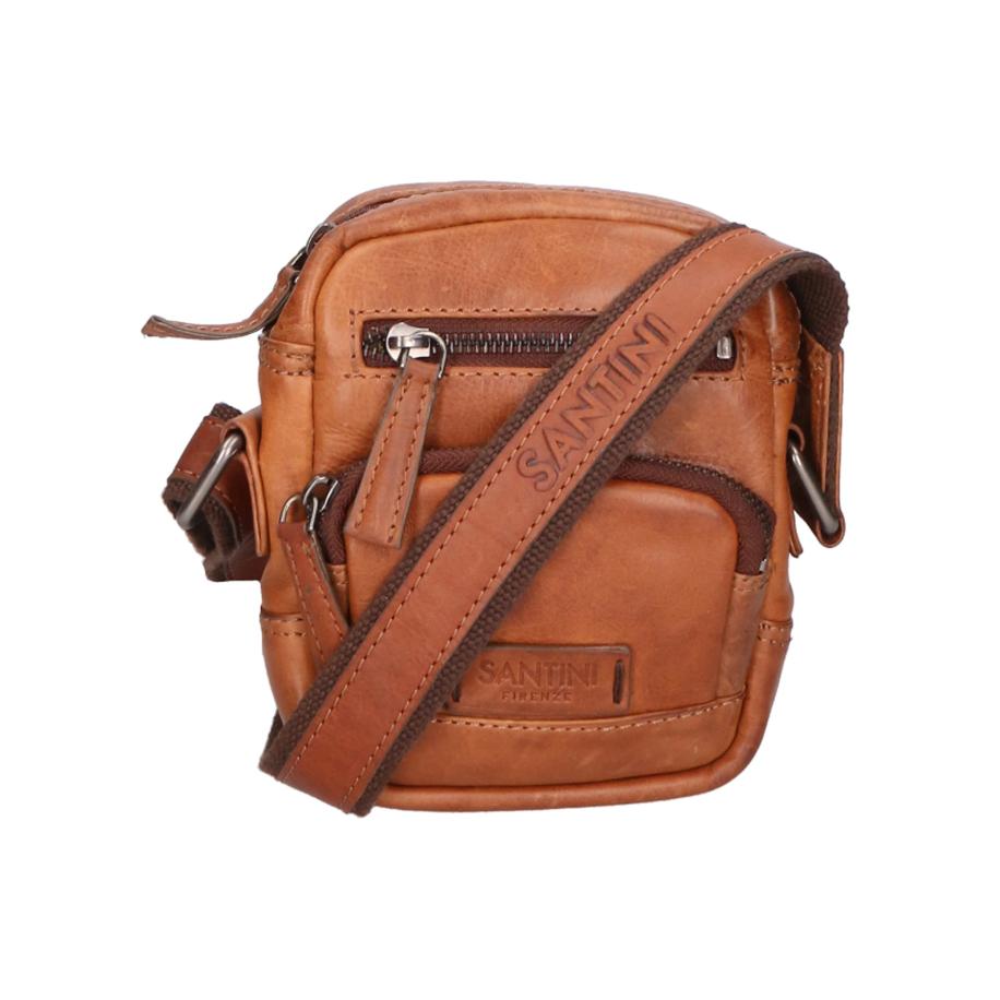 Santini Firenze Santini Firenze Schoudertas cognac -