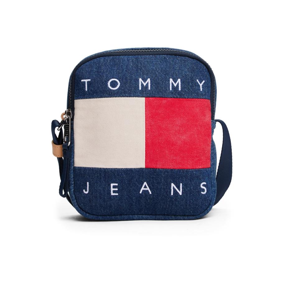 Tommy Jeans Tommy Jeans Schoudertas blauw denim / rood / natuurwit -