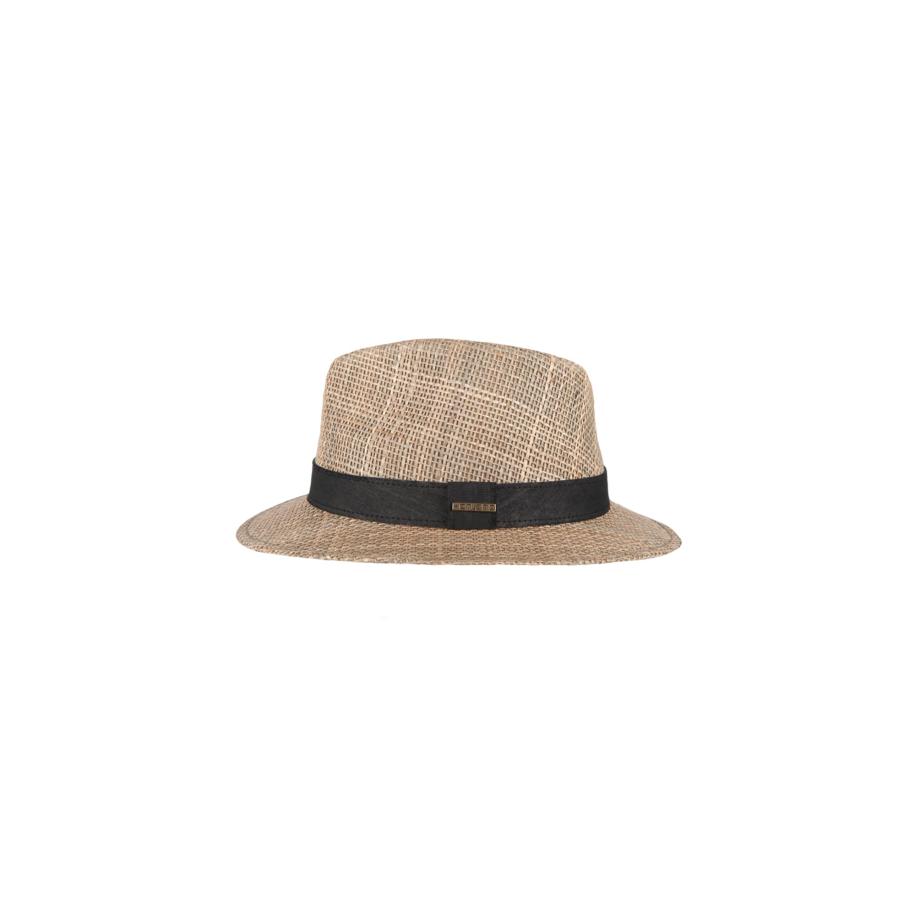Hatland Hoed Wilmont Seagrass beige Bruin