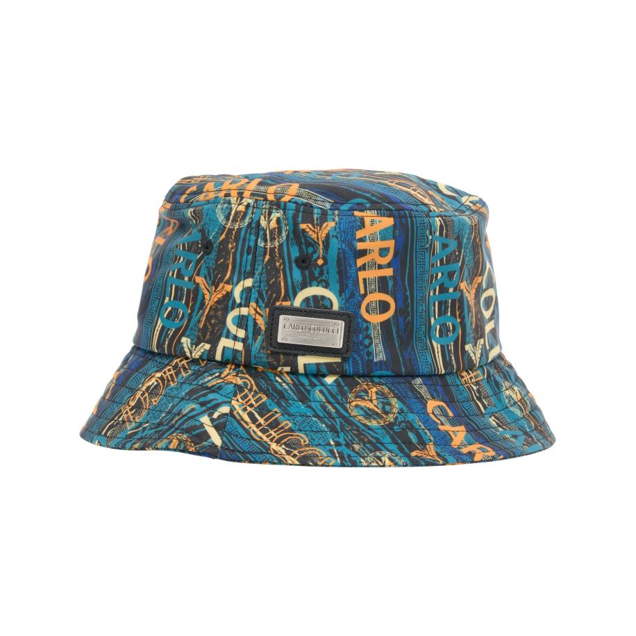 carlo colucci Carlo Colucci Hoed De Joannon crème / blauw / bruin / oranje / zwart -