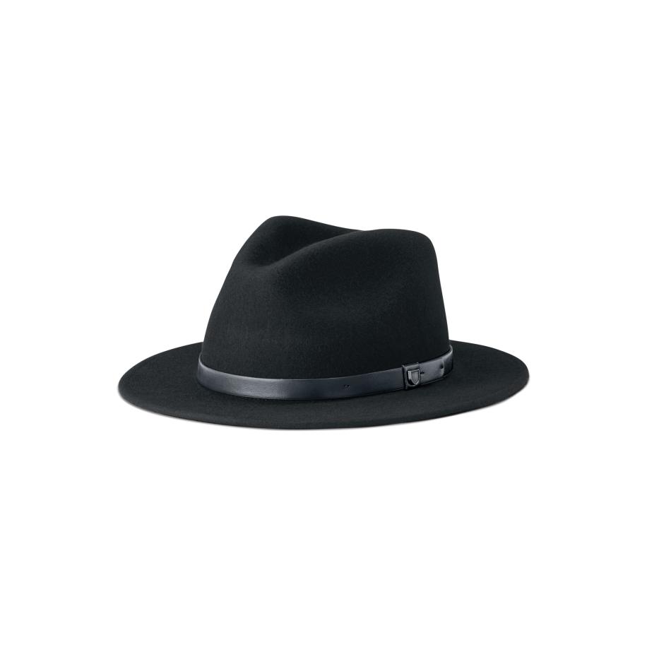 Brixton Brixton Hoed MESSER FEDORA zwart -