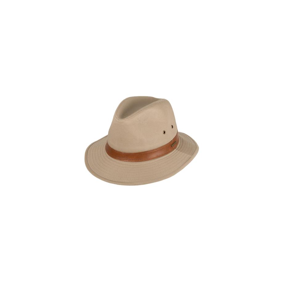 Hatland Hoed Bushwalker beige Bruin