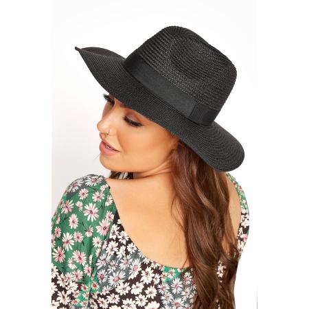 Yours Fedorahoed Van Stro In Zwartsize One Size