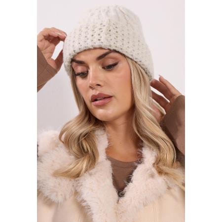 Yours Natural Brown Cable Knit Beanie Hat Size One Size