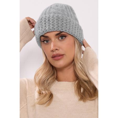Yours Grey Cable Knit Beanie Hat Size One Size