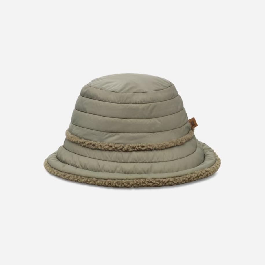 UGG®fluff Reversible-hoed in Green, Maat L/XL, Nylon/Gerecyclede Materialen/Fleece Groen