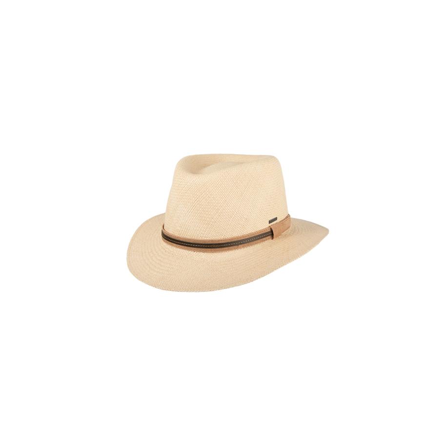 Hatland Hoed Verdon Panama beige Bruin