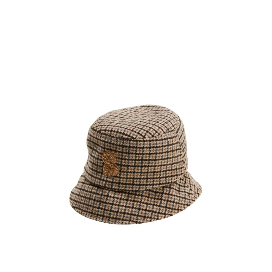 s.Oliver Hoed donkerbeige / lichtbruin / zwart Bruin