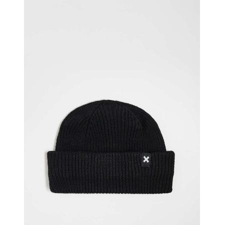 COLLUSION Vissersbeanie met logo in zwart