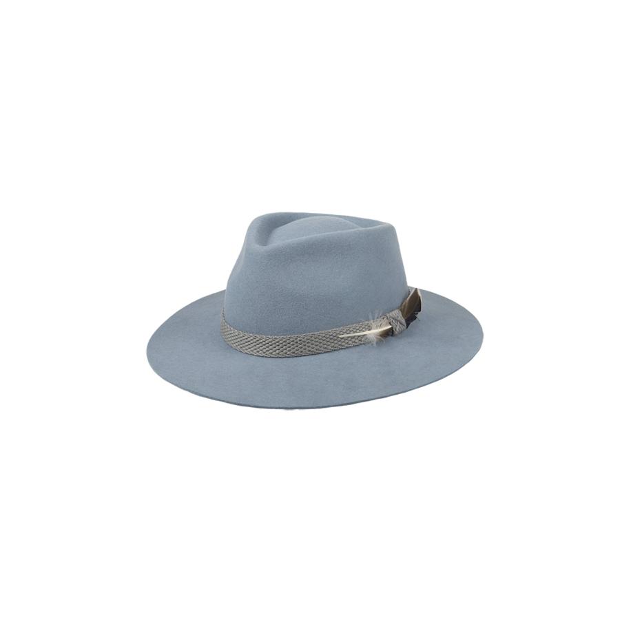 Hatland Hoed Callery - Wool hat lichtblauw Blauw