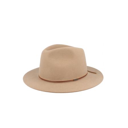 Brixton Hoed WESLEY FEDORA beige / bruin