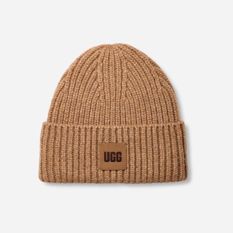 UGG® Chunky Rib-muts in Beige, Polyestermix Bruin