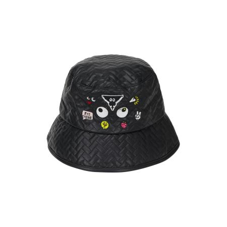 MYMO MYMO Hoed Pop Eyetheme geel / zwart / wit