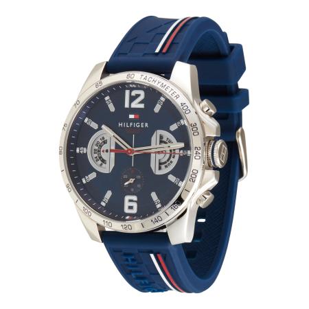 Tommy Hilfiger TOMMY HILFIGER Analoog horloge donkerblauw / rood / zilver
