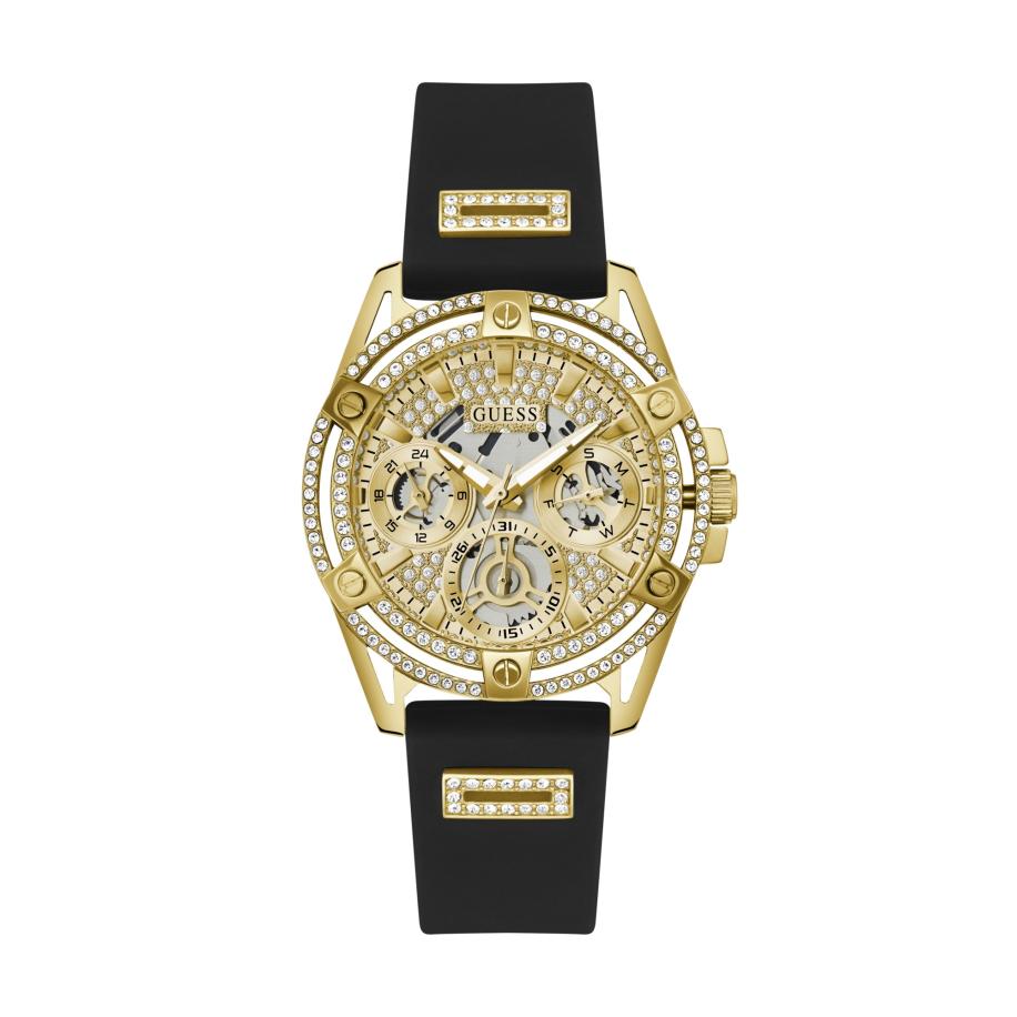 Guess GUESS Analoog horloge QUEEN goud / zilvergrijs / zwart -