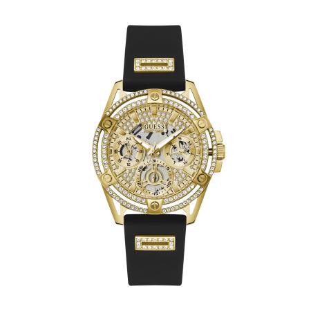 Guess GUESS Analoog horloge QUEEN goud / zilvergrijs / zwart