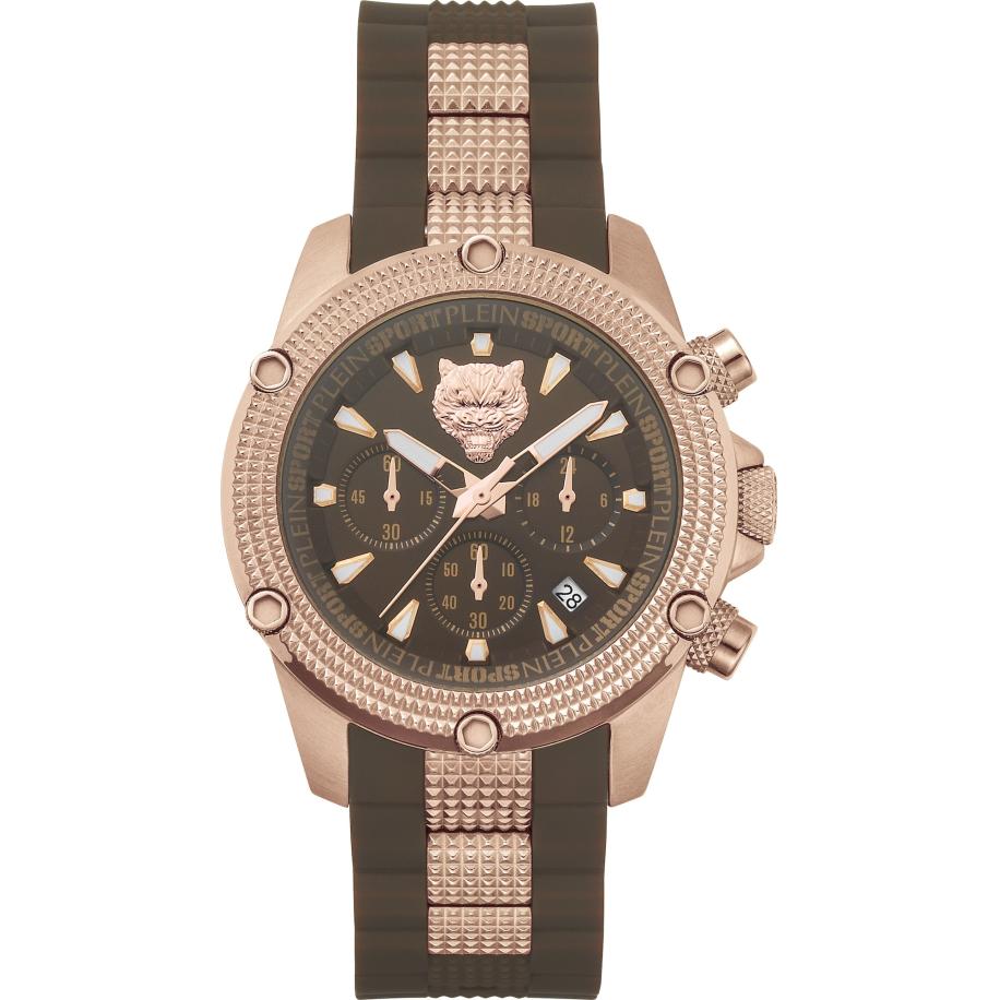Plein Sport Plein Sport Analoog horloge bruin / rose-goud -