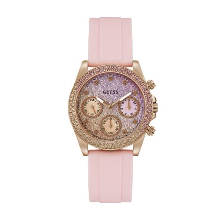Guess GUESS Analoog horloge goud / lila / pink