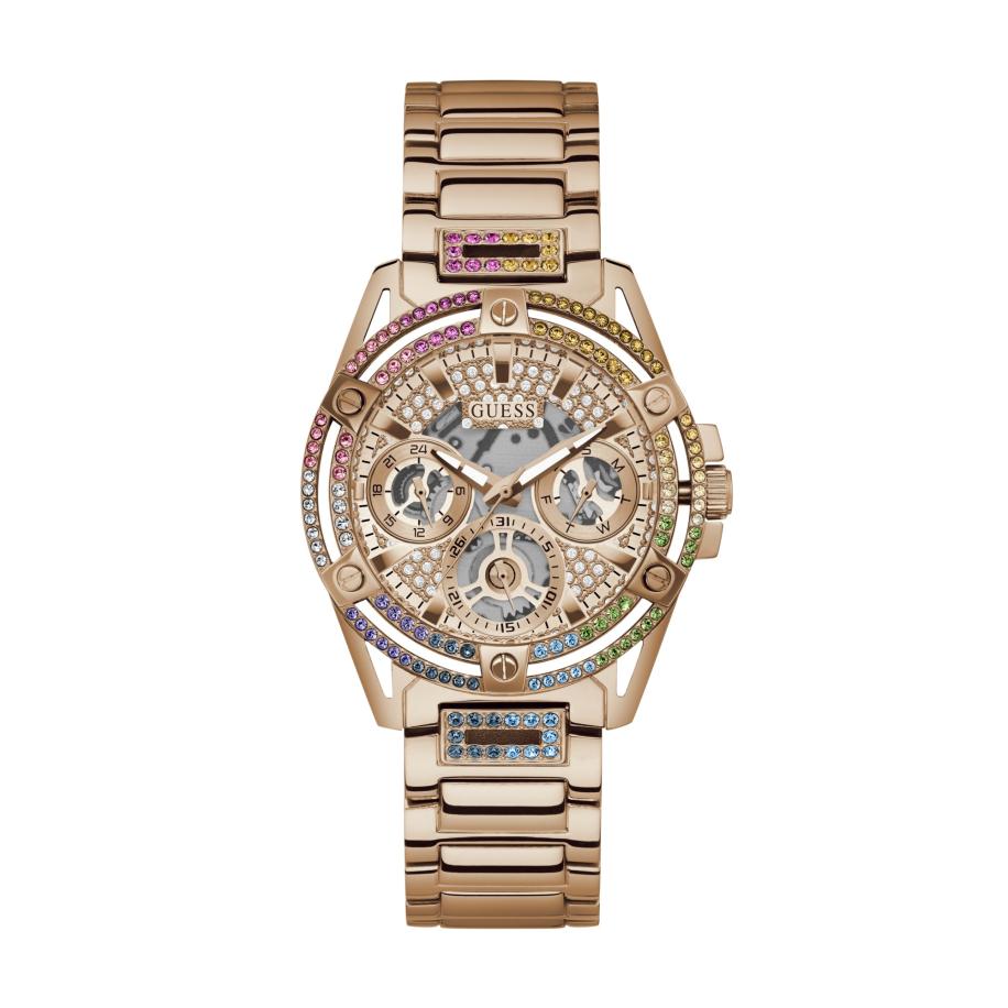 Guess GUESS Analoog horloge QUEEN rose-goud / gemengde kleuren -