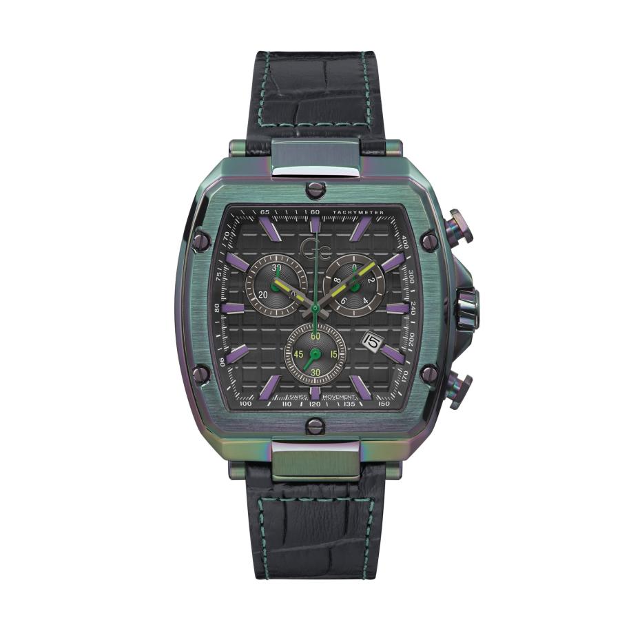 Gc Analoog horloge Gc Spirit Tonneau groen / zwart Zwart