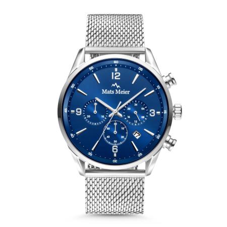 Mats Meier Analoog horloge navy / zilver