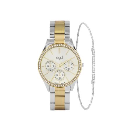 Lucardi Lucardi Analoog horloge goud / zilver / wit
