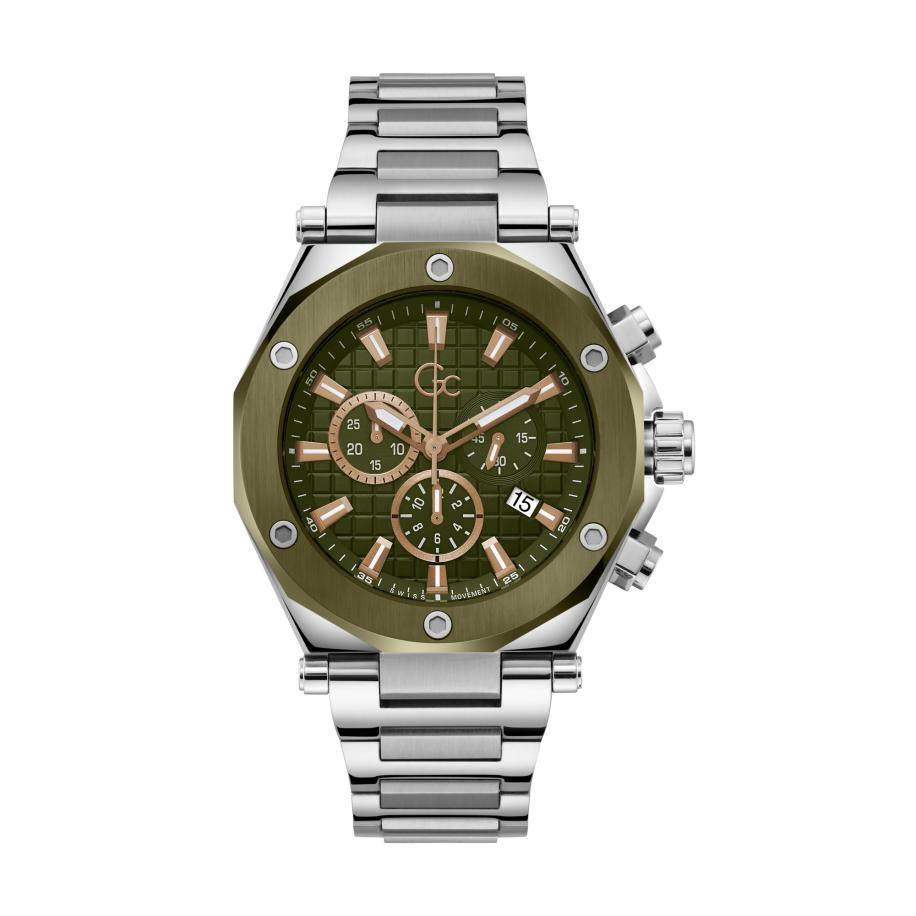 Gc Analoog horloge Legacy groen / zilver Groen