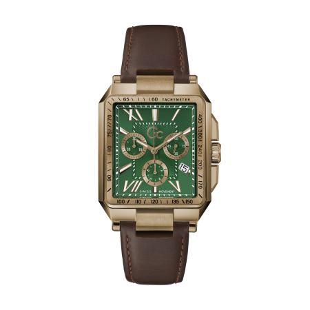 Gc Analoog horloge Elite bruin / groen