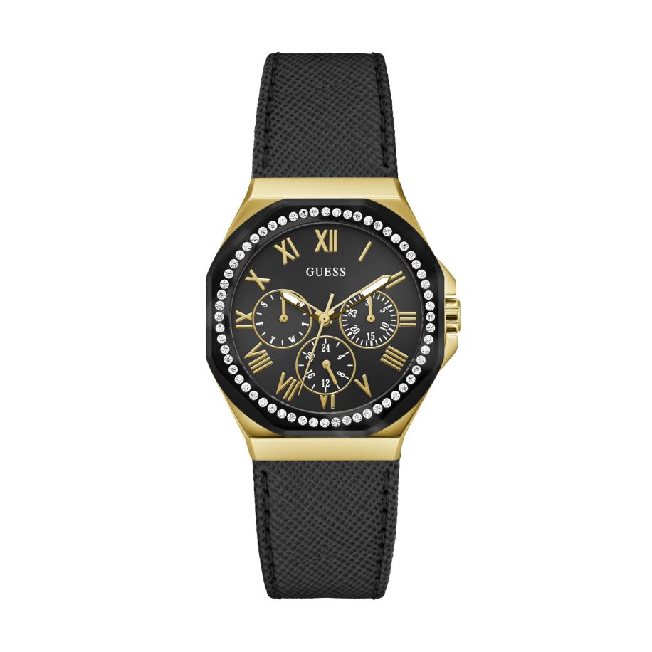 Guess GUESS Analoog horloge GLAZE goud / zwart -
