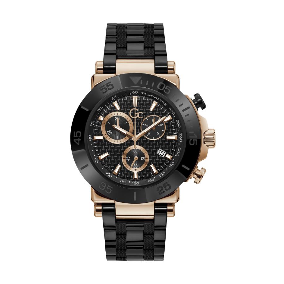 Gc Analoog horloge One rose-goud / zwart Zwart