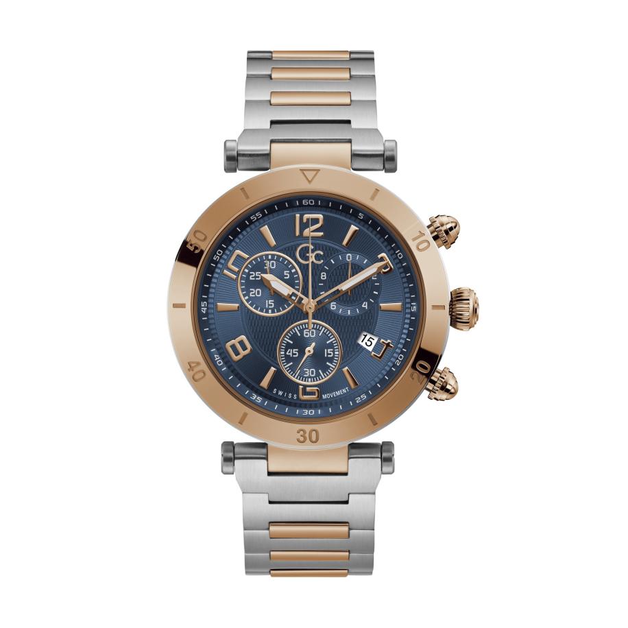 Gc Analoog horloge PrimeClass navy / goud / zilver Zilver