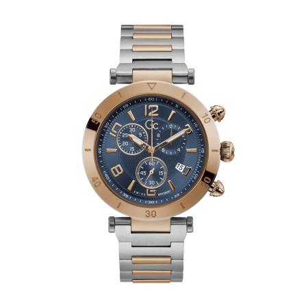Gc Analoog horloge PrimeClass navy / goud / zilver