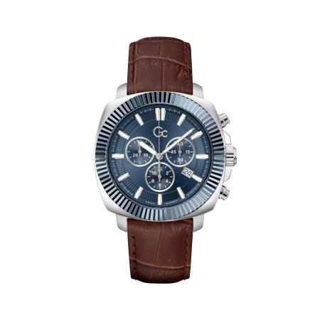 Gc Analoog horloge Flair Coussin blauw / bruin / zilver