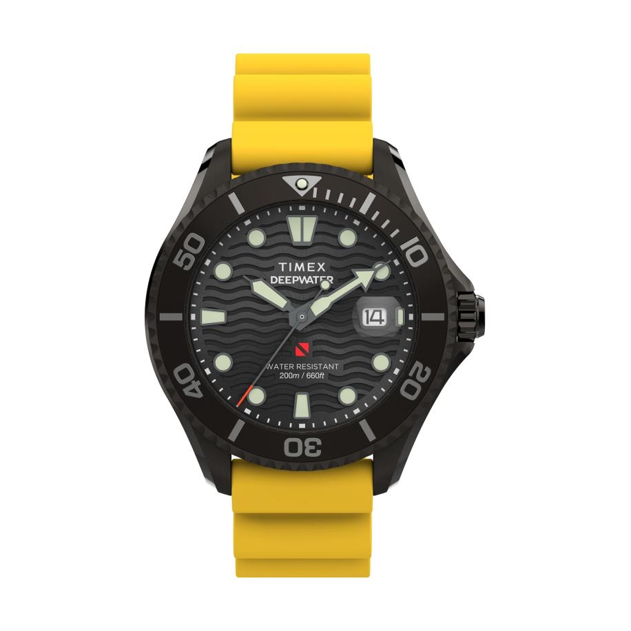 TIMEX Analoog horloge Meridian geel / grijs / zwart Geel