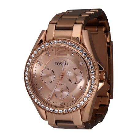 Fossil FOSSIL Analoog horloge Riley rose-goud