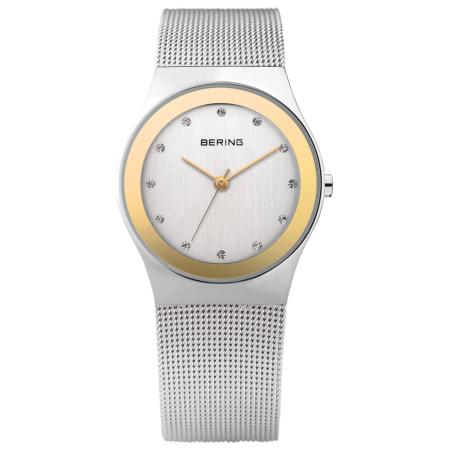 BERING BERING Analoog horloge goud / zilver / wit