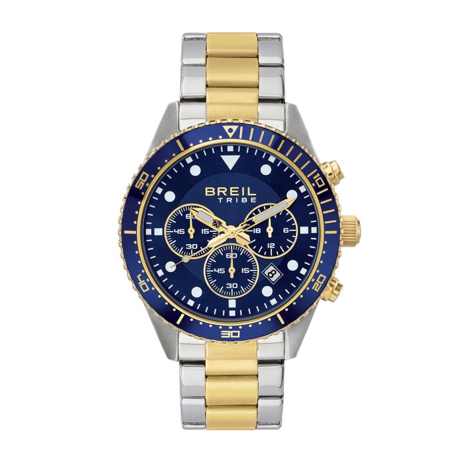 Breil Breil Analoog horloge Sail donkerblauw / goud / zilver -