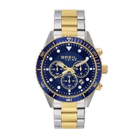 Breil Breil Analoog horloge Sail donkerblauw / goud / zilver