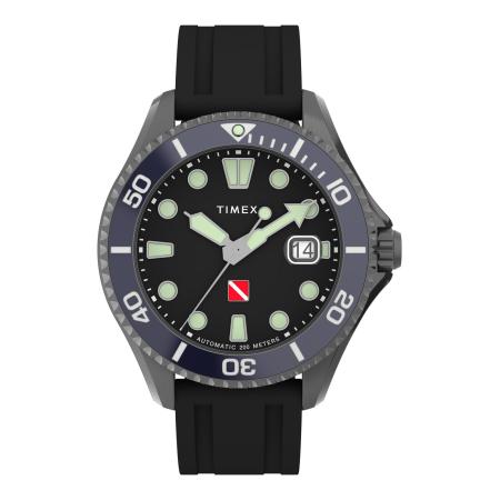TIMEX Analoog horloge Deep Water grijs / zwart