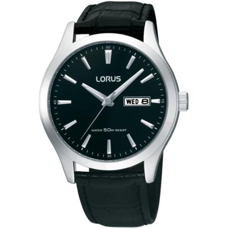 LORUS Analoog horloge zwart / zilver