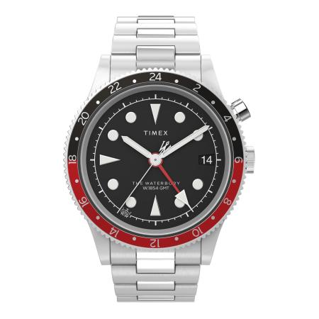 TIMEX Analoog horloge Waterbury Traditional rood / zwart / zilver