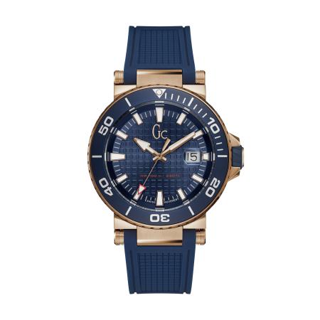 Gc Analoog horloge DiverCode navy / goud / wit